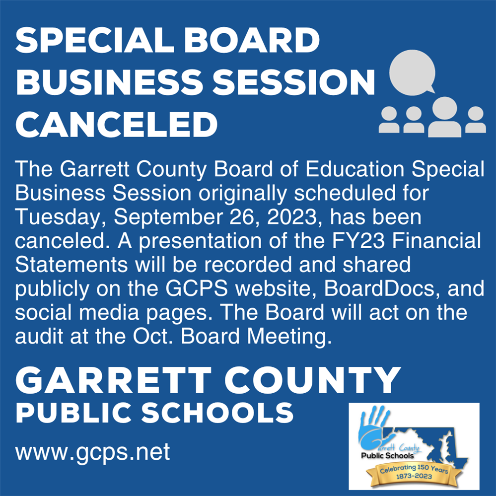  Infographic highlighting the Board Business Session cancelation as detailed in the story.